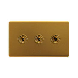 Antique Gold Bulkhead Toggle Light
