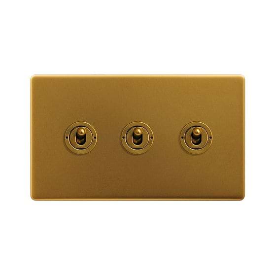 Antique Gold Bulkhead Toggle Light
