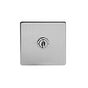 Soho Lighting Brushed Chrome 1 Gang Retractive Toggle Switch Screwless