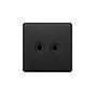 Soho Lighting Matt Black 2 Gang Retractive Toggle Switch Screwless