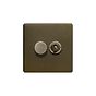 Bronze Dimmer Toggle Combo Switch
