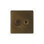 Vintage Brass Dimmer Toggle Combo Switch
