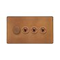Antique Copper Dimmer Toggle Combo Switch
