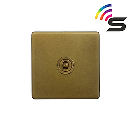 Soho Lighting Old Brass 1 Gang 150W Zigbee Smart Toggle Switch