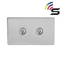 Brushed Chrome Smart Light Switch
