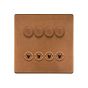 Antique Copper Dimmer Toggle Combo Switch
