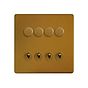 Antique Gold Dimmer Toggle Combo Switch
