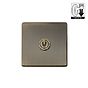 Antique Brass 1 Gang Dimming Toggle Switch
