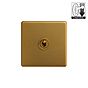 Antique Gold 1 Gang Dimming Toggle Switch
