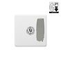 Soho Lighting Primed Paintable 1 Gang Dimming Toggle Switch with Brushed Chrome Switch
