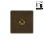 Vintage Brass 1 Gang Dimming Toggle Switch
