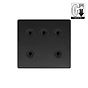 Soho Lighting Matt Black 5 Gang Dimming Toggle Switch