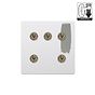 Soho Lighting Primed Paintable 5 Gang Dimming Toggle Switch with Antique Brass Switch