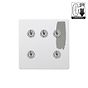 Soho Lighting Primed Paintable 5 Gang Dimming Toggle Switch with Brushed Chrome Switch
