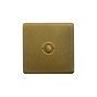 Soho Lighting Old Brass 1 Gang 6A 2 Way Push Button Switch