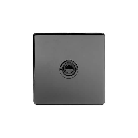 Soho Lighting Black Nickel 1 Gang 6A 2 Way Retractive Push Button Switch