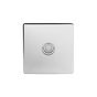 Soho Lighting Polished Chrome 1 Gang 6A 2 Way Retractive Push Button Switch