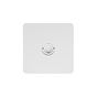 Soho Lighting White Metal 1 Gang 6A 2 Way Retractive Push Button Switch