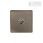 Soho Lighting Antique Brass 1 Gang 6A Push Button Dimmer Switch