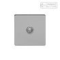 Soho Lighting Brushed Chrome 1 Gang 6A Push Button Dimmer Switch