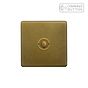 Soho Lighting Old Brass 1 Gang 6A Push Button Dimmer Switch