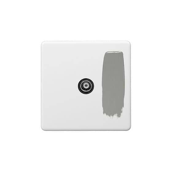 Paintable TV Socket
