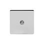 Soho Lighting Polished Chrome 1 Gang Satellite Socket Wht Ins Screwless