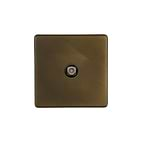 Soho Lighting Vintage Brass 1 Gang Satellite Socket