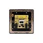 Soho Lighting Antique Brass 1 Gang Telephone Master Socket,BT Blk Ins Screwless