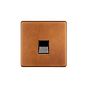 Soho Lighting Antique Copper 1 Gang Telephone Master Socket,BT