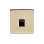Soho Lighting Brushed Brass 1 Gang Tel Master Socket