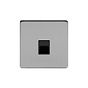 Soho Lighting Brushed Chrome 1 Gang Tel Master Socket