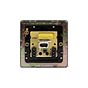 Soho Lighting Brushed Chrome 1 Gang Telephone Master Socket,BT Blk Ins Screwless