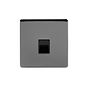 Soho Lighting Black Nickel 1 Gang Tel Master Socket