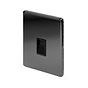 Soho Lighting Black Nickel 1 Gang Telephone Master Socket BT Blk Ins Screwless