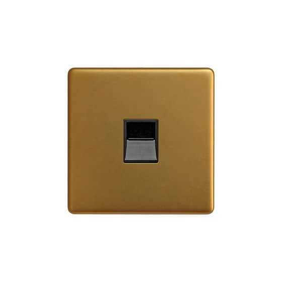 Antique Gold Telephone Master Socket
