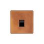 Soho Lighting Antique Copper 1 Gang Telephone Secondary (Slave) Socket,BT
