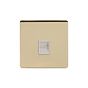 Soho Lighting Brushed Brass 1 Gang Tel Secondary Socket