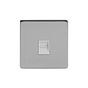 Soho Lighting Brushed Chrome 1 Gang Tel Secondary Socket