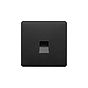 Soho Lighting Matt Black 1 Gang Telephone Secondary (Slave) Socket,BT Screwless