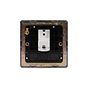 Soho Lighting Bronze 1 Gang Data Socket RJ45 Ethernet Cat5/6 Screwless