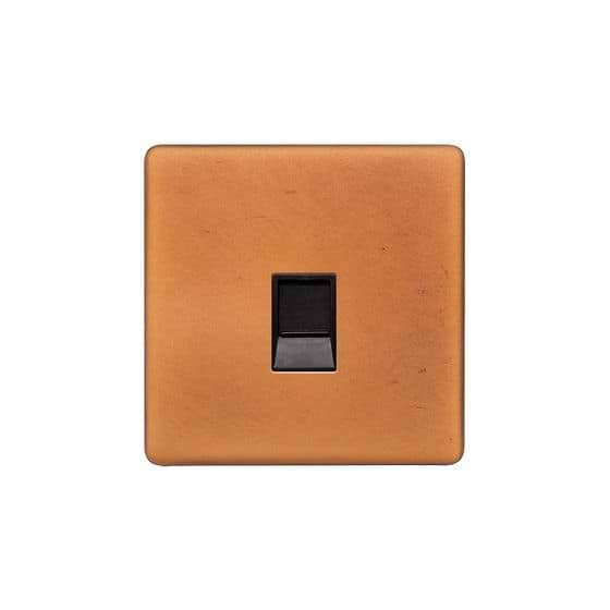Soho Lighting Antique Copper 1 Gang Data Socket RJ45 Ethernet Cat5/Cat6