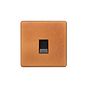 Soho Lighting Antique Copper 1 Gang Data Socket RJ45 Ethernet Cat5/Cat6