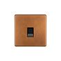 Soho Lighting Antique Copper 1 Gang Data Socket RJ45 Ethernet Cat5/Cat6