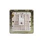 Soho Lighting Brushed Brass 1 Gang Data Socket RJ45 Ethernet Cat5/Cat6 Wht Ins Screwless