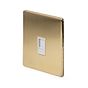 Soho Lighting Brushed Brass 1 Gang Data Socket RJ45 Ethernet Cat5/Cat6 Wht Ins Screwless