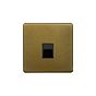 Soho Lighting Old Brass 1 Gang Data Socket RJ45 Ethernet Cat5/Cat6