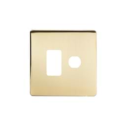 Brushed Brass Combo Grid Switch