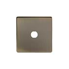 Soho Lighting Antique Brass 1 Gang CM Circular Module Grid Switch Plate