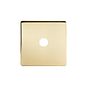 Soho Lighting Brushed Brass 1 Gang CM Circular Module Grid Switch Plate